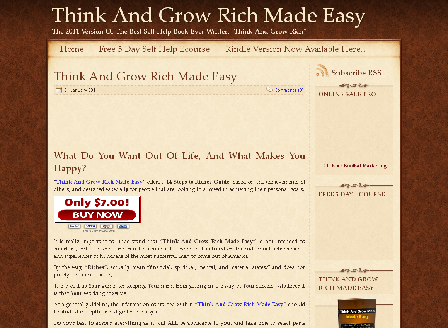 cheap Think And Grow Rich Made Easy