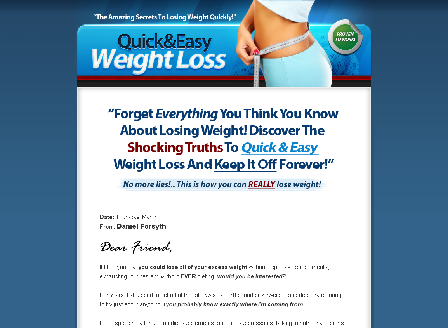 cheap Quick And Easy Weight Loss Diet