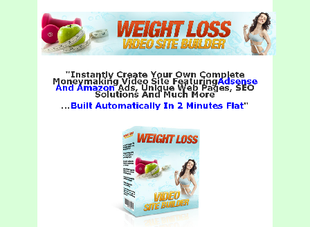 cheap Weight Loss Video Site Builder Comes with Master Resale/Giveaway Rights!