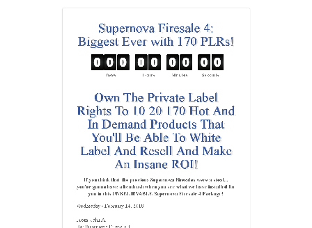 cheap Supernova Firesale 4
