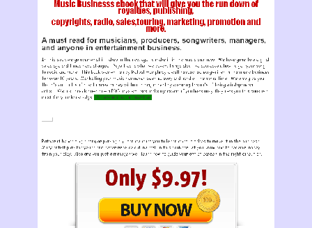 cheap Music business ebook