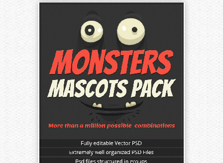 cheap Fantastic Bundle - Vector Monsters Mascots Pack