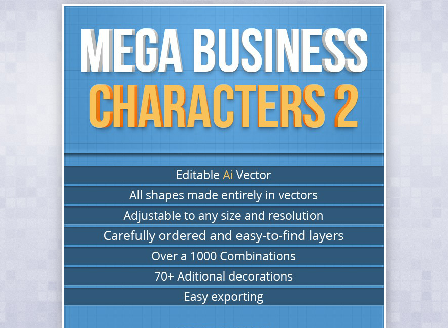cheap MEGA Business Characters 2 with Commercial License