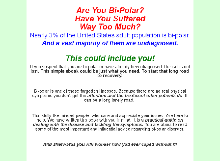 cheap The Truth & Solution About BiPolar Disorder