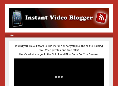 cheap Instant Video Blogger - Done For You - F3