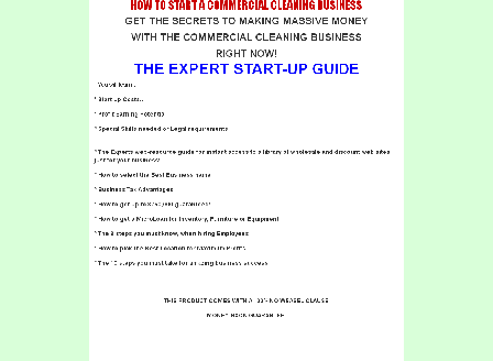 cheap How to start a Commercial Cleaning Business