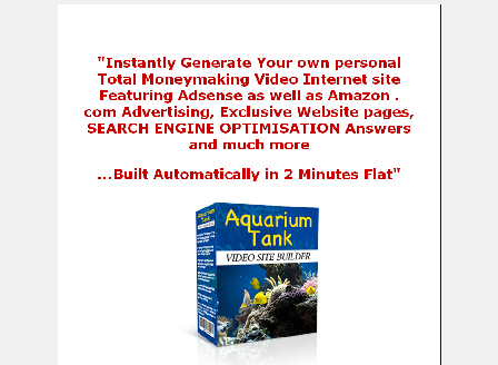 cheap Aquarium Tank Video Site Builder