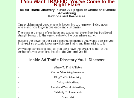 cheap Ad Traffic Directory