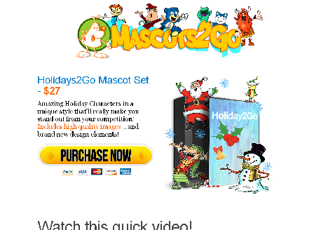 cheap Mega Cartoon Marketing Mascot set!