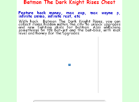 cheap Batman The Dark Knight Rises Cheat