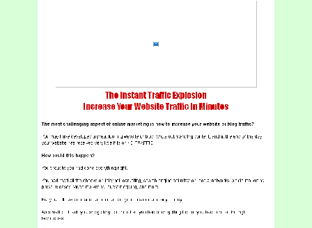 cheap The Instant Traffic Explosion