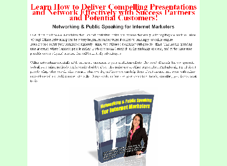 cheap Networking & Public Speaking for Internet Marketers