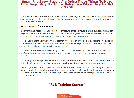 cheap ACD Training Secrets