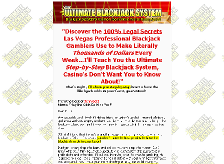 cheap Ultimate Blackjack System