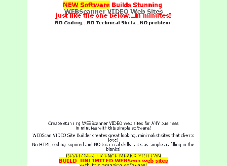 cheap WEB 3.0 Site Builder  VIDEO Edition