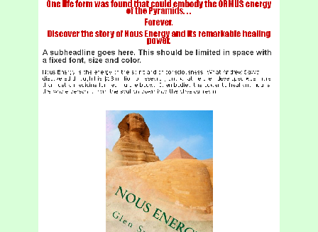 cheap Nous Energy: Healing Power of the Pyramids