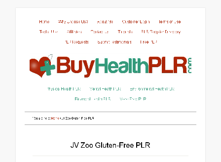 cheap Gluten Free PLR Bundle