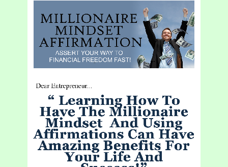 cheap Millionaire Mindset  Affirmation
