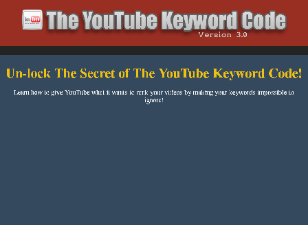 cheap The YouTube Keyword Code 3