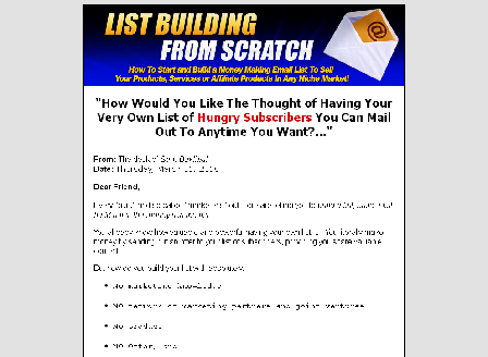 cheap List Building From Scratch