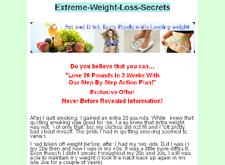 cheap Extreme Weight Loss Secrets