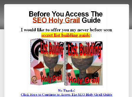 cheap List Building Holy Grail OTO