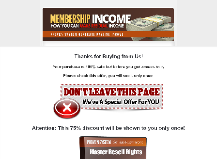 cheap Membership Income Video Training with MRR