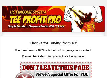 cheap Tee Profit Pro Video Training with MRR
