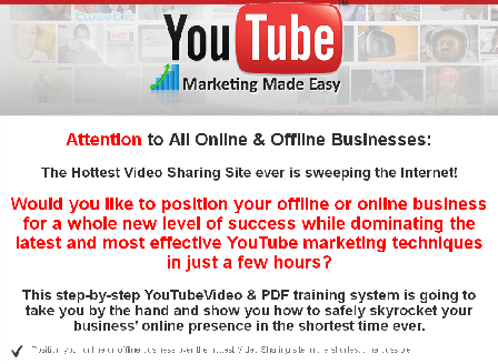 cheap YouTube Marketing Made Easy Video Training