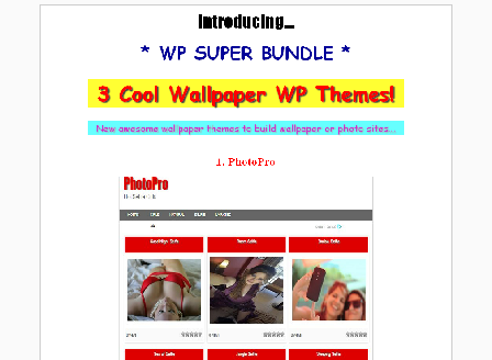 cheap WP Super Bundle: 3 Cool Wallpaper Themes