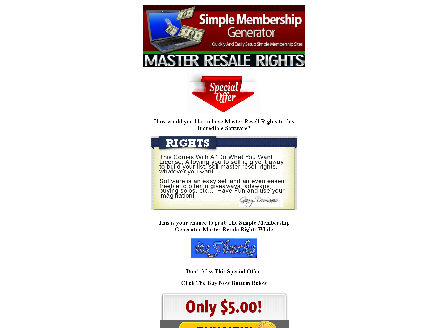 cheap Simple Membership Generator Master Resell Licence