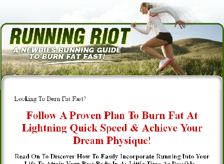 cheap Running Riot - A Newbies Guide To Burning Fat Fast
