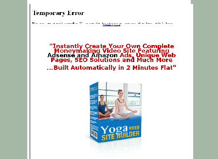 cheap Yoga Video Site Builder