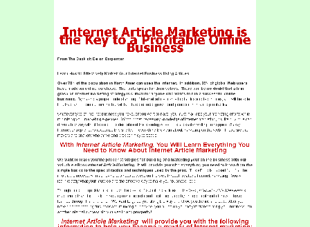 cheap Internet Article Marketing