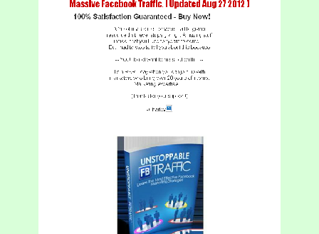 cheap Massive Facebooks Traffic Updated [Aug 26 2012]