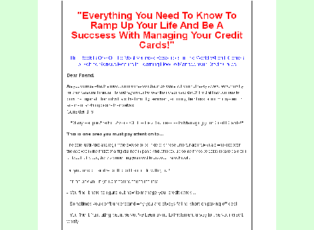 cheap Credit Card Management