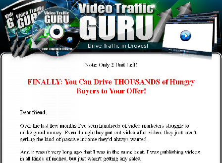 cheap Video Traffic Guru Plus Hot Bonus!!!