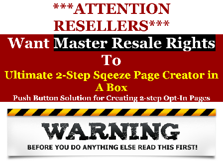 cheap MRR Ultimate 2-Step Sqeeze Page Creator in A Box + Brander