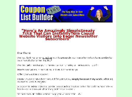 cheap Coupon List Builder