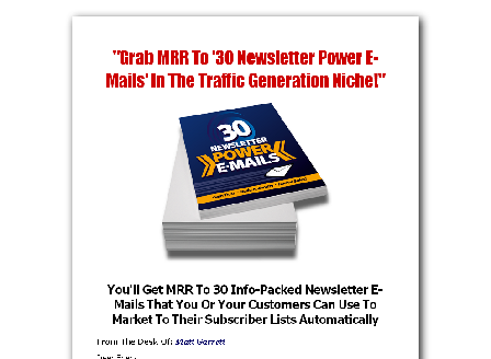 cheap 30 Traffic Emails MRR