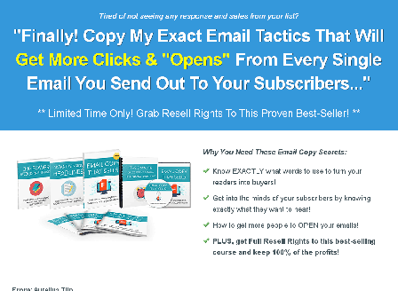 cheap Email Copy That Sells - Resell Rights
