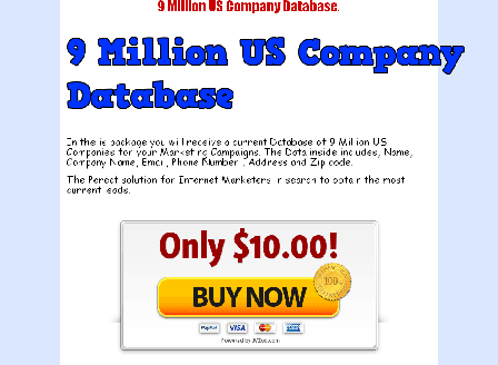 cheap 9 Million US Business Database