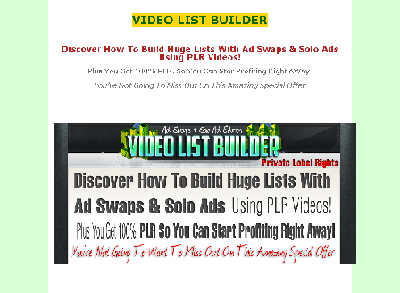 cheap Video List Builder Comes with Private Label Rights