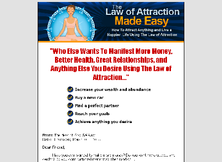 cheap Law Of Attraction Made Easy