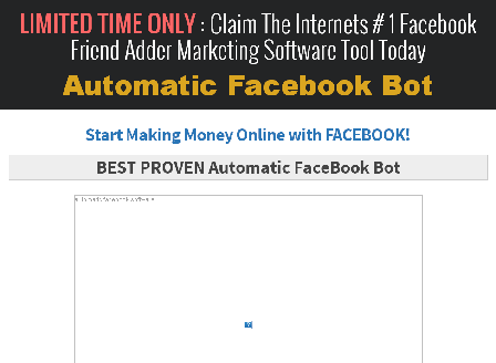 cheap Best Proven AUTOMATIC FaceBook Bot