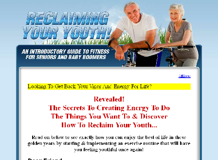 cheap How To Reclaim Your Youth
