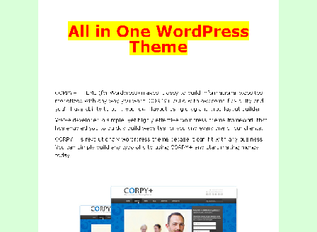 cheap Corpy+ Powerful WordPress Theme