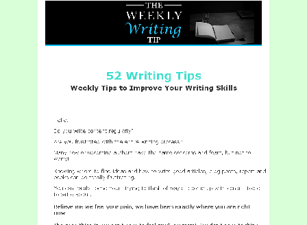 cheap The Weekly Writing Tip