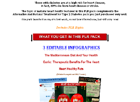 cheap Natural Remedies For Heart Health Big PLR Pack