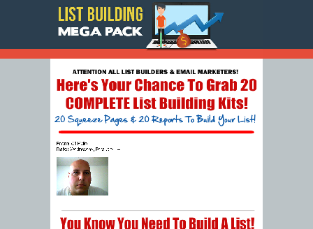 cheap MEGA List Building Squeeze Page & Report Package